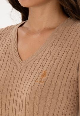 Kadın Camel Melanj Basic Kazak - 50307710010