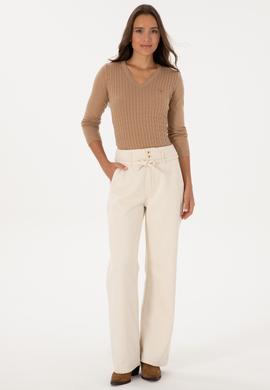 Kadın Camel Melanj Basic Kazak - 50307710010