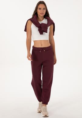 Kadın Bordo Jogger Eşofman Altı - 50307736050