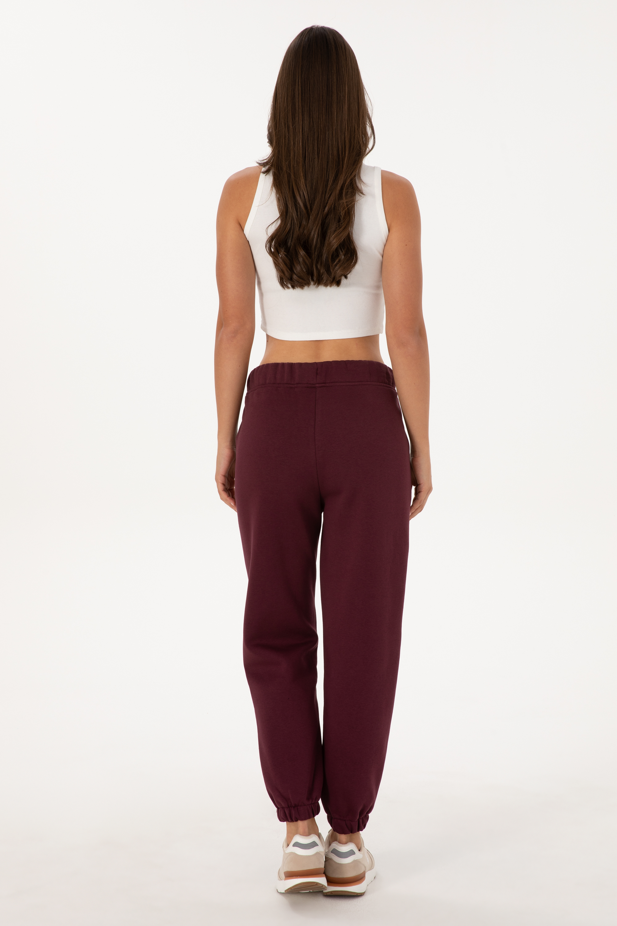 Kadın Bordo Jogger Eşofman Altı - Image 4