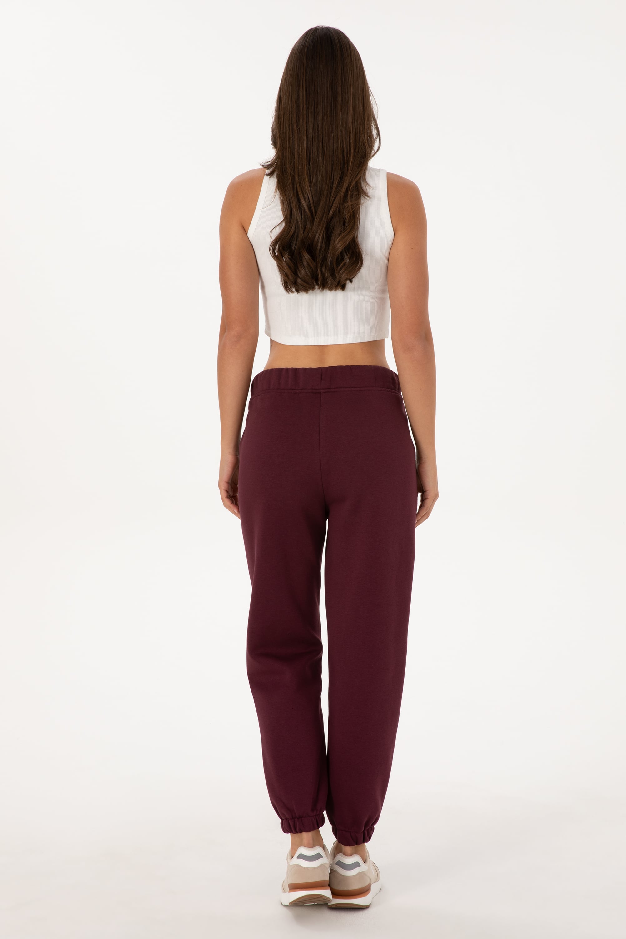 Kadın Bordo Jogger Eşofman Altı