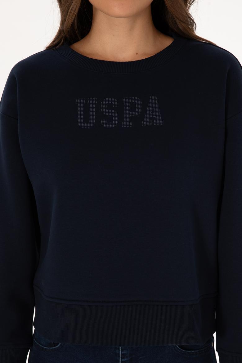 Kadın Lacivert Bisiklet Yaka Basic Sweatshirt - 50307752014