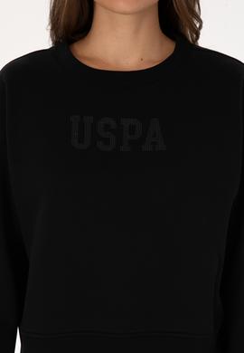 Kadın Siyah Bisiklet Yaka Basic Sweatshirt - 50307752006