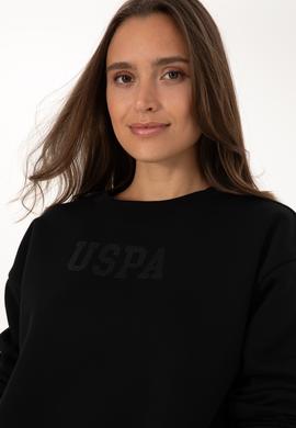 Kadın Siyah Bisiklet Yaka Basic Sweatshirt - 50307752006