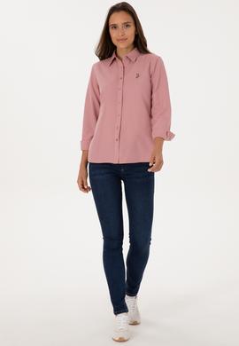 Kadın Orkide Uzun Kollu Basic Gömlek - 50308043059
