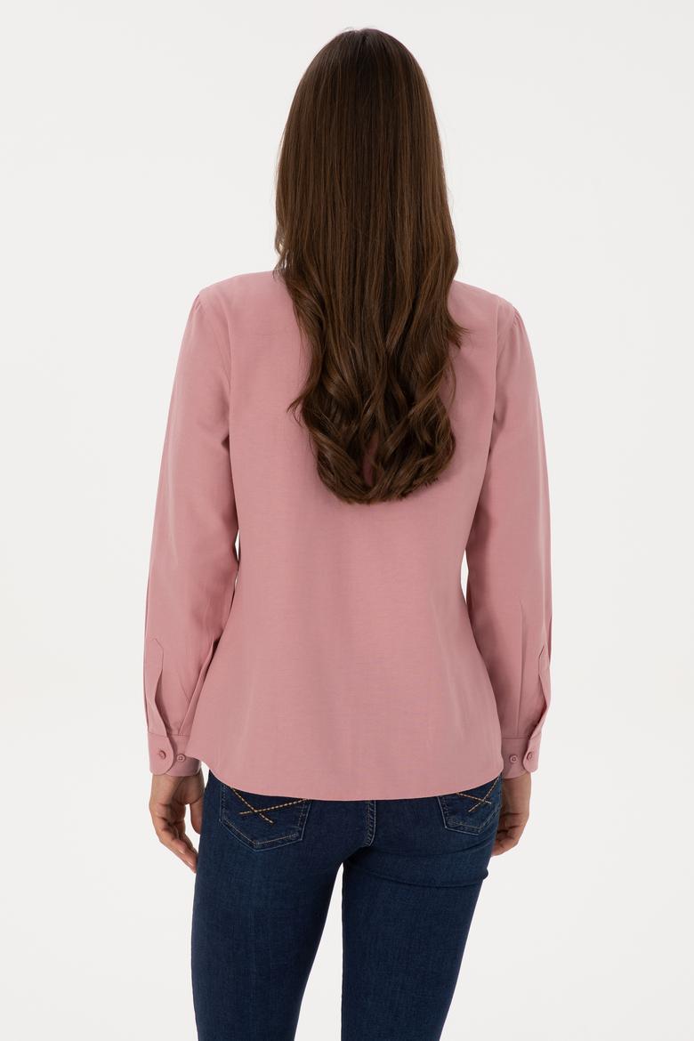 Kadın Orkide Uzun Kollu Basic Gömlek - 50308043059