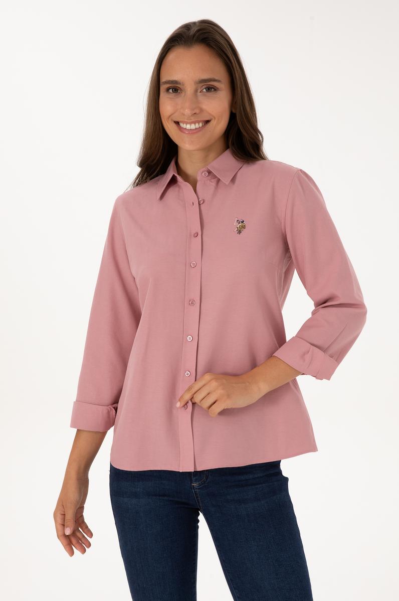 Kadın Orkide Uzun Kollu Basic Gömlek