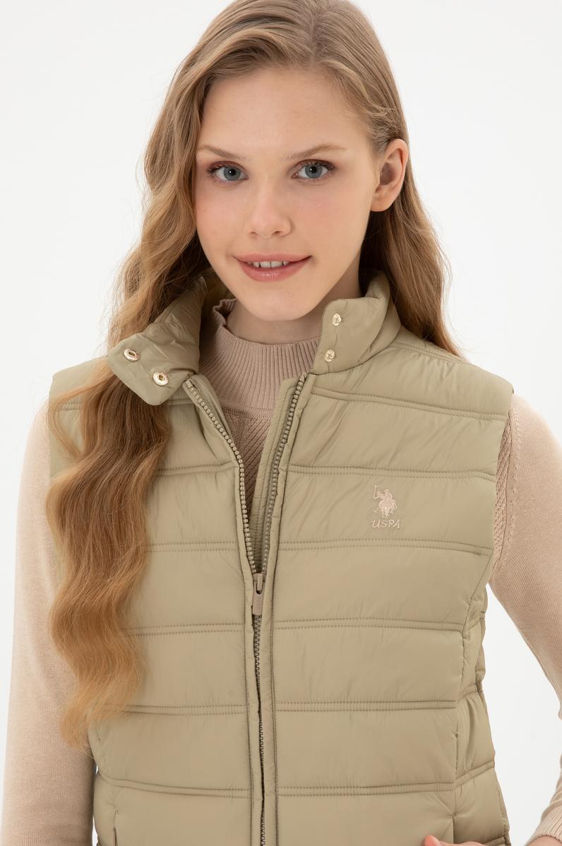 Kadın Açık Haki Yelek