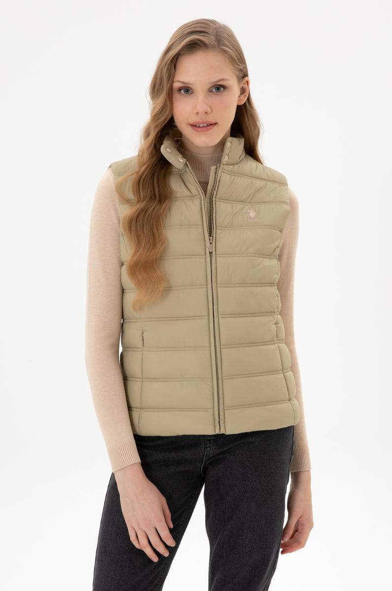 Kadın Açık Haki Yelek