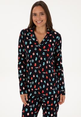 Kadın Lacivert Pijama Takımı - 50318895002