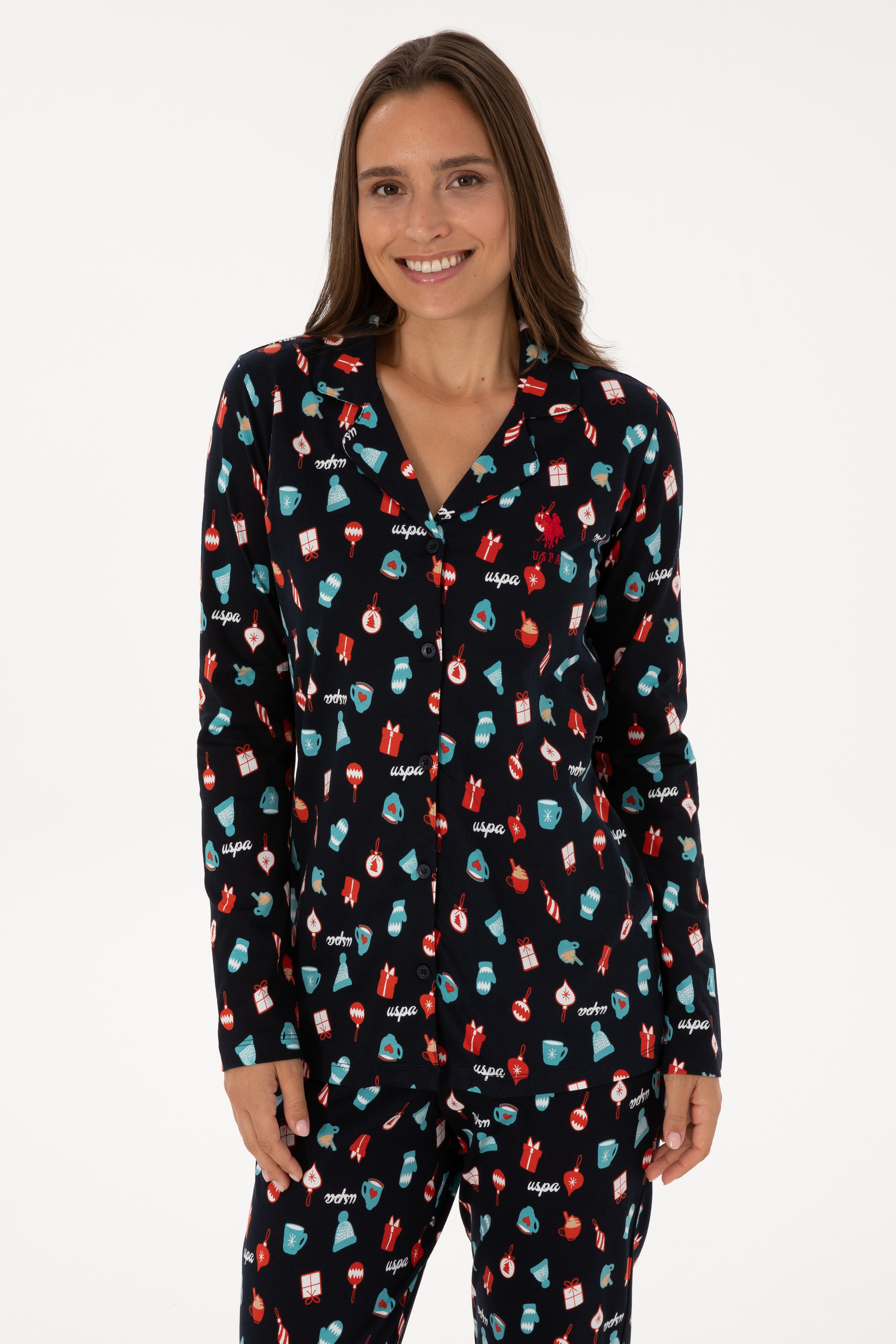 Kadın Lacivert Pijama Takımı