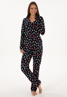 Kadın Lacivert Pijama Takımı - 50318895002