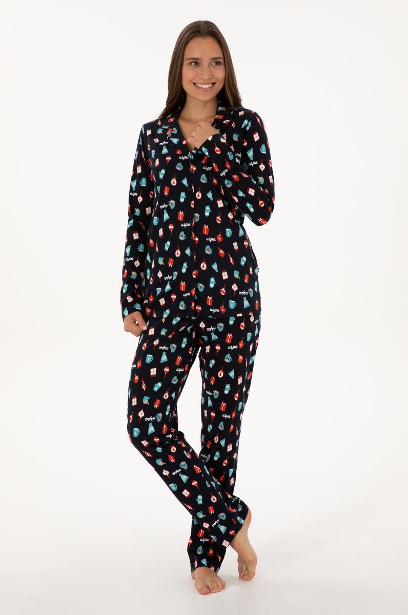 Kadın Lacivert Pijama Takımı