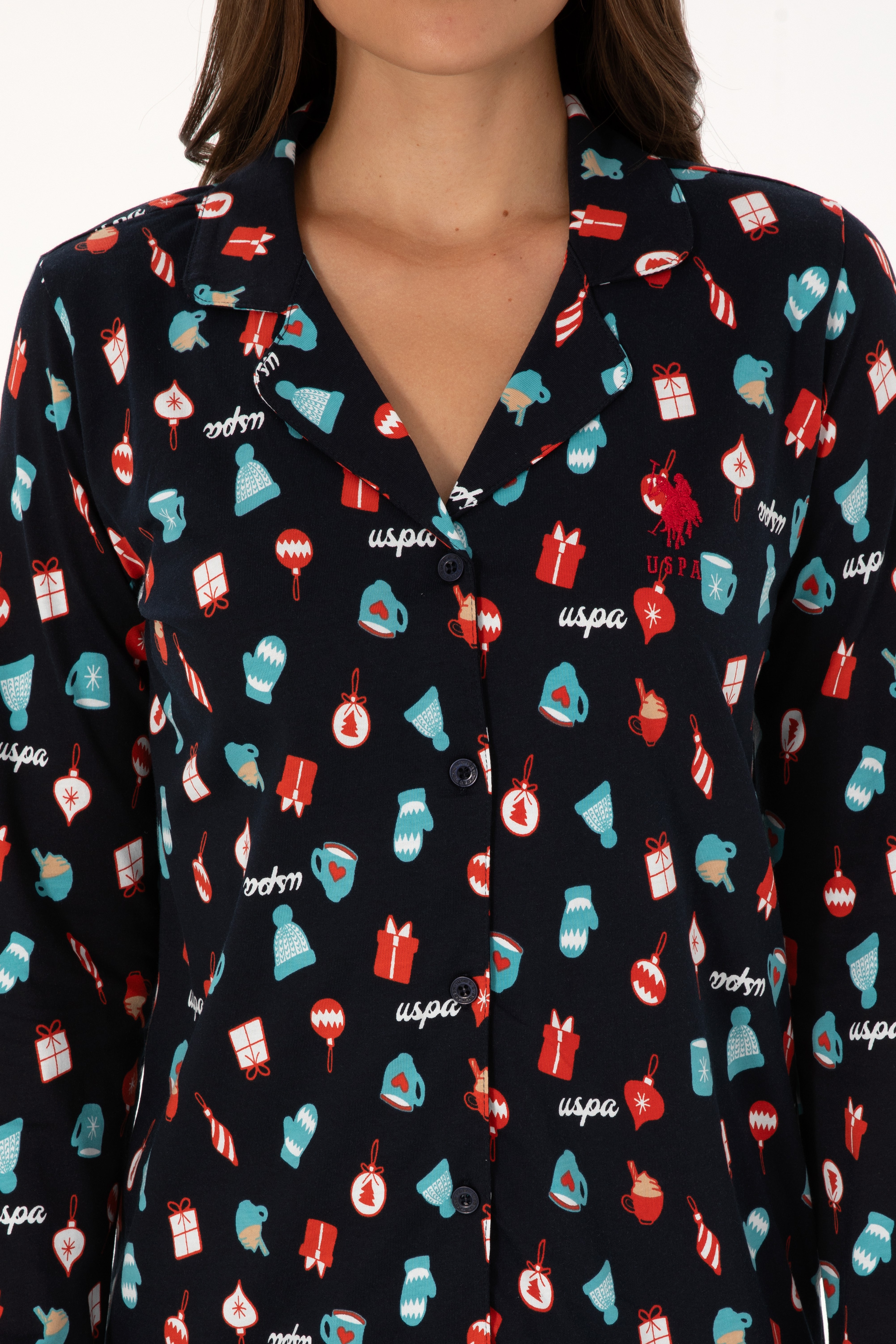 Kadın Lacivert Pijama Takımı