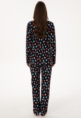 Kadın Lacivert Pijama Takımı - 50318895002