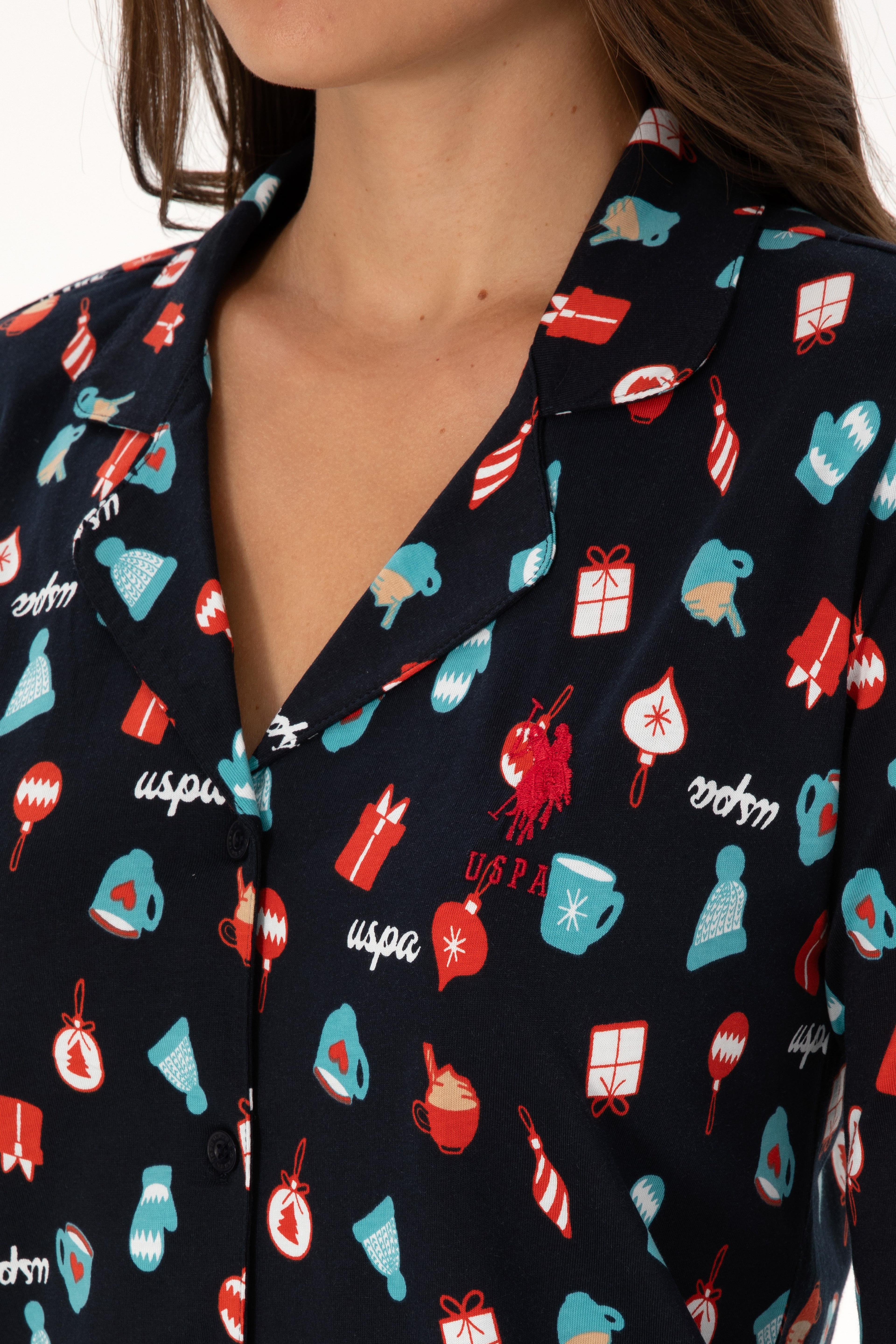 Kadın Lacivert Pijama Takımı - Image 7