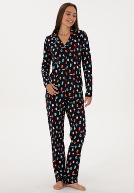 Kadın Lacivert Pijama Takımı - 50318895002