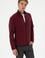Erkek Regular Fit Bordo Polar Örme Hırka