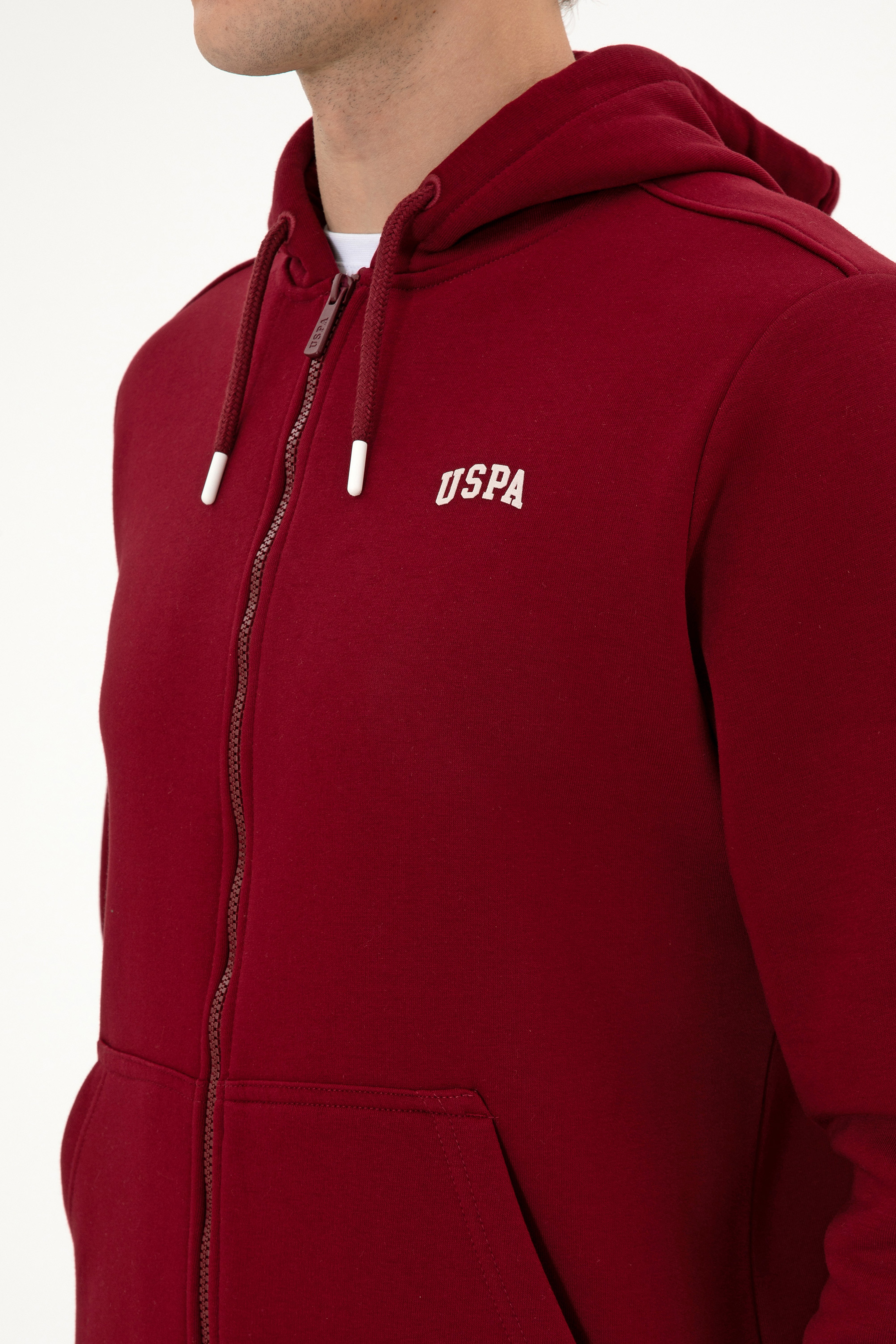 Erkek Regular Fit Bordo Şardonlu Örme Hırka - Image 7