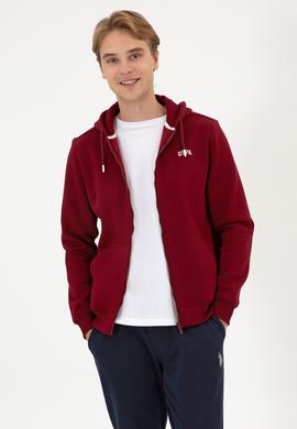 Erkek Regular Fit Bordo Şardonlu Örme Hırka - 50313755048