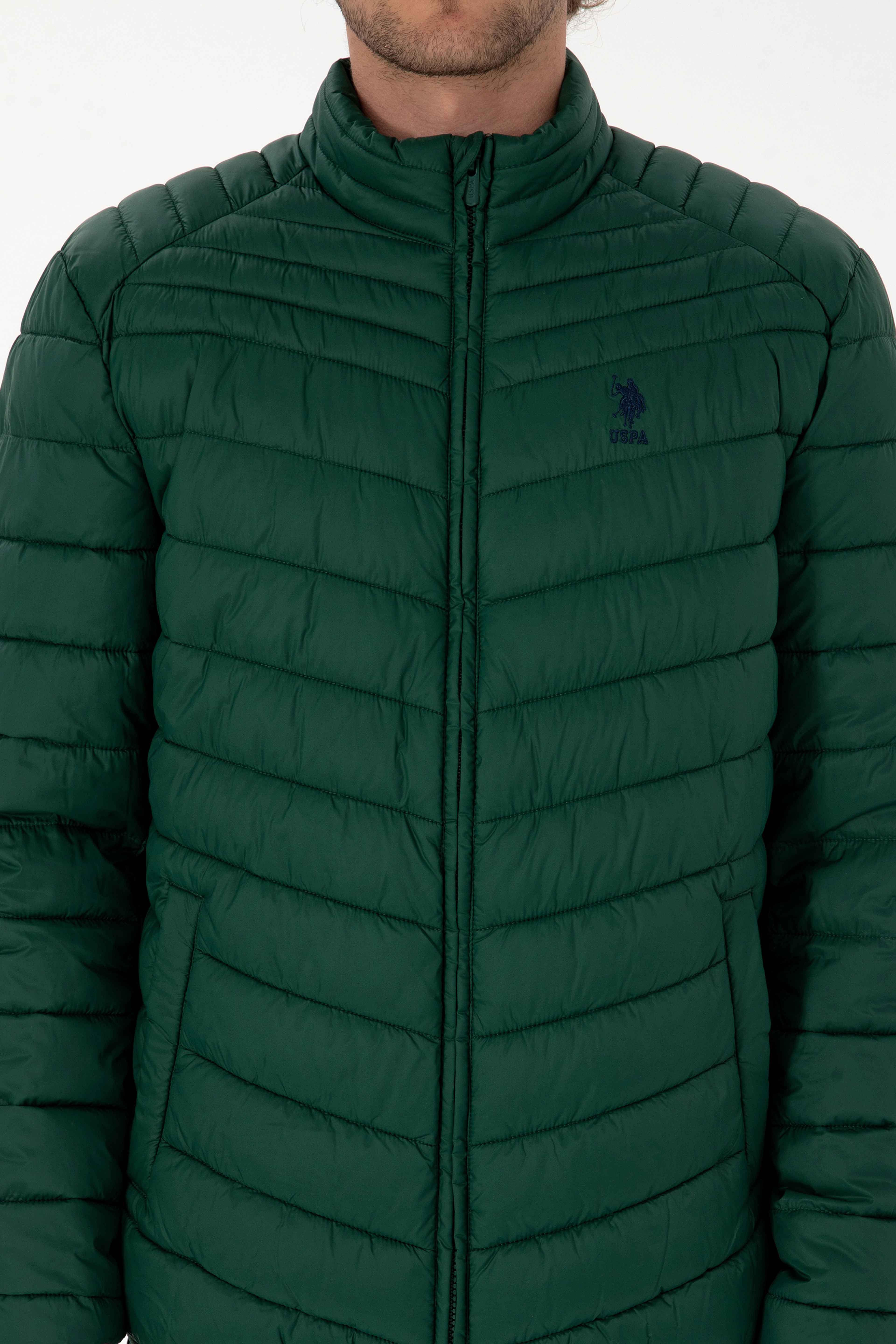 Erkek Koyu Yeşil Mont - Image 6