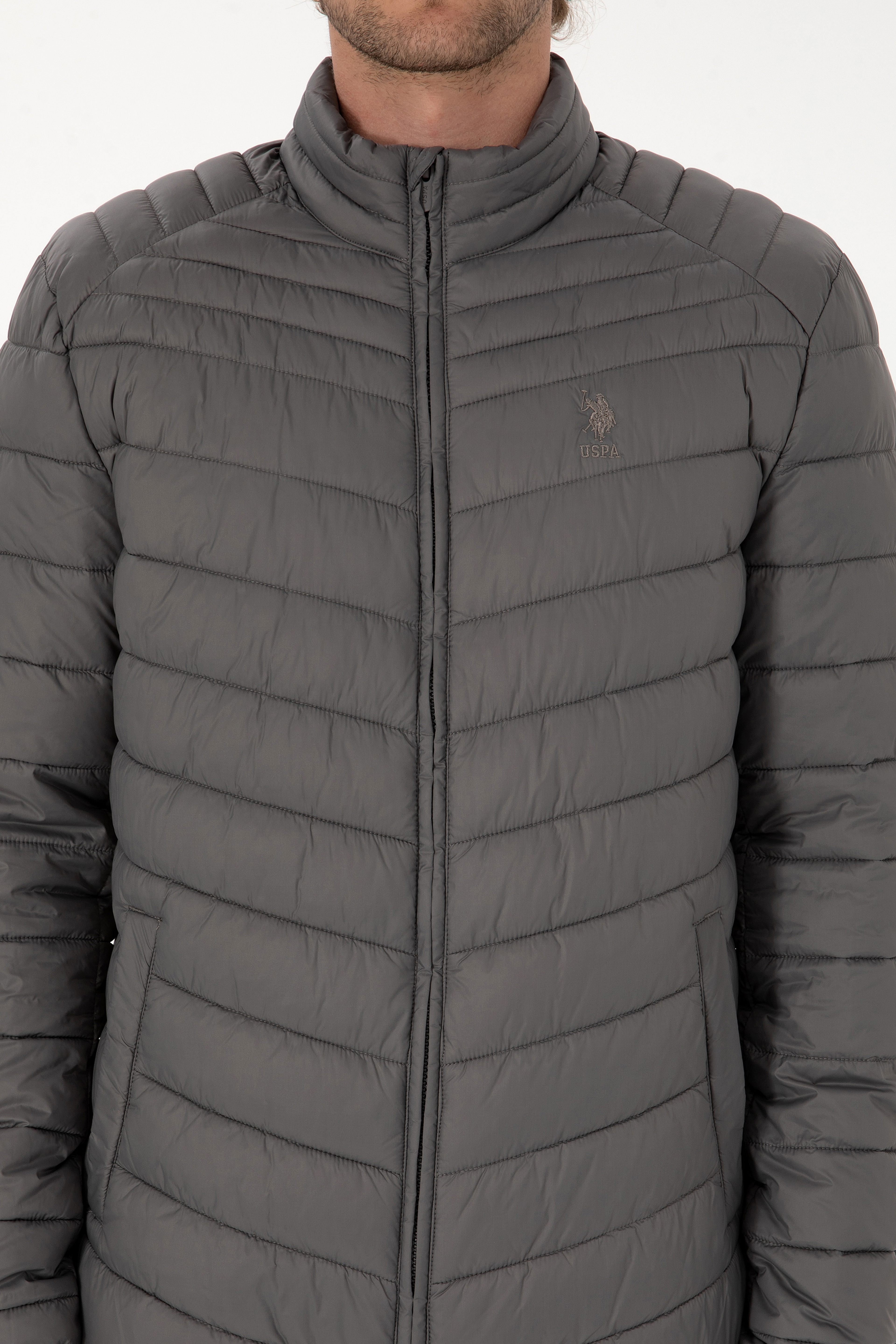 Erkek Gri Mont - Image 6