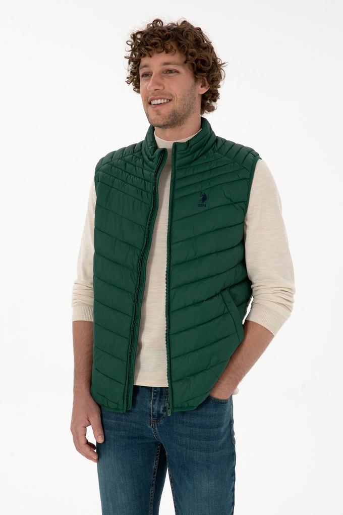 Erkek Koyu Yeşil Yelek