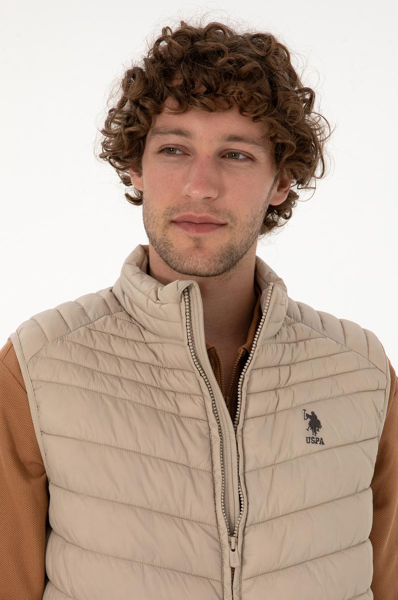 Erkek Koyu Bej Yelek