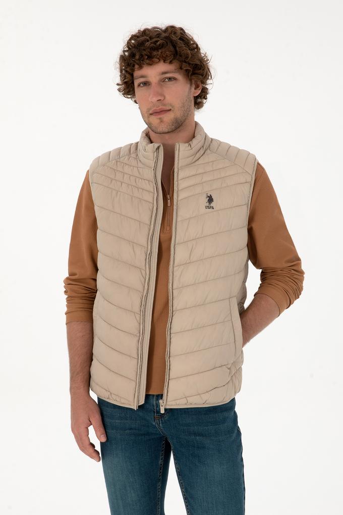 Erkek Koyu Bej Yelek