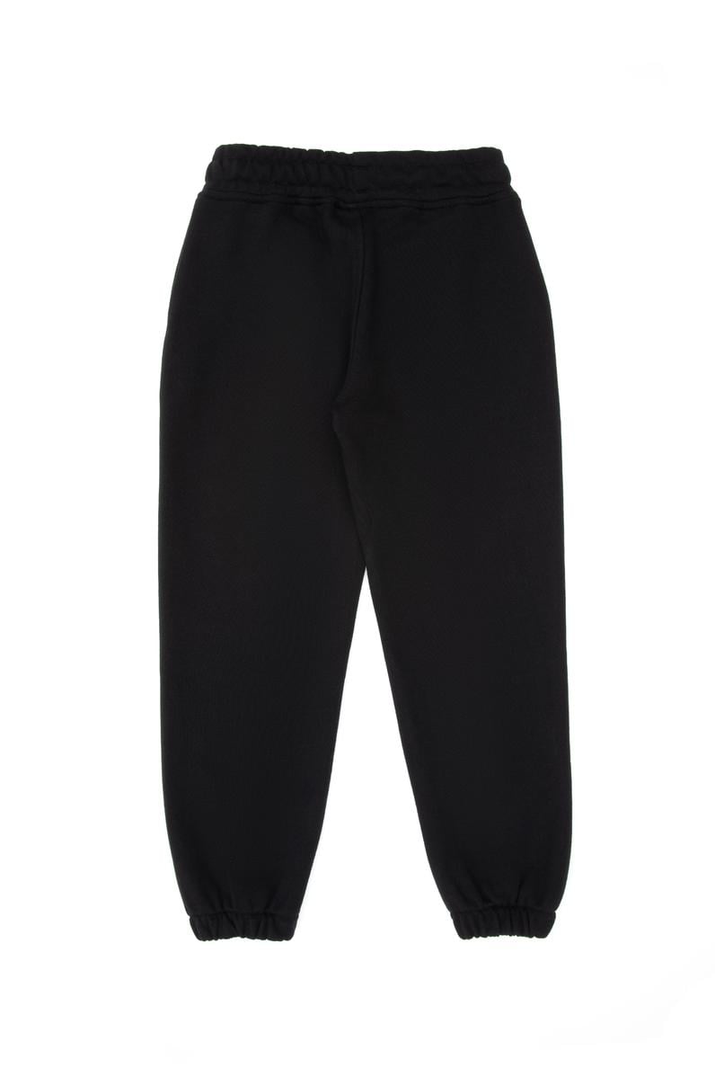 Kız Çocuk Siyah Simli Baskı Detaylı Jogger Eşofman Altı