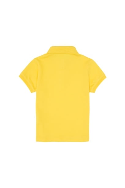 Kız Bebek Sarı Polo Yaka Basic Tişört