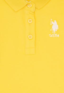 Kız Bebek Sarı Polo Yaka Basic Tişört - 50288990051