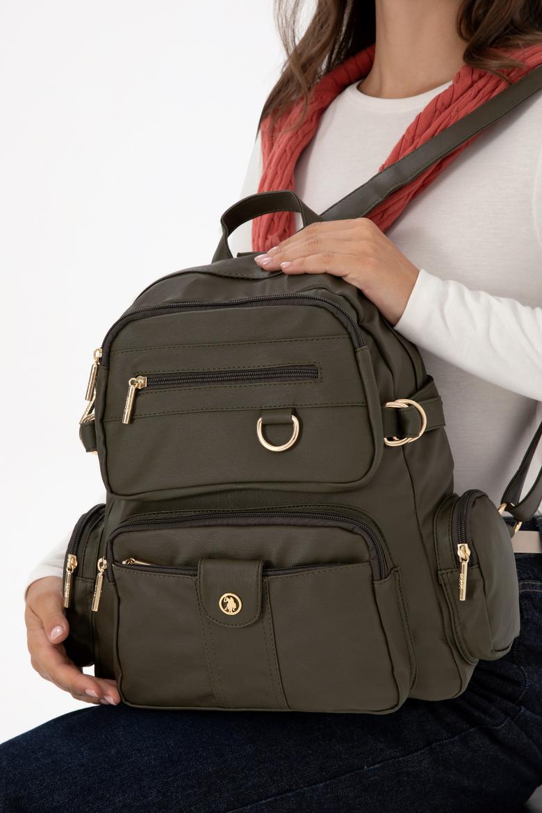 Kadın Haki Yumuşak Sırt Çantası - 50317805003