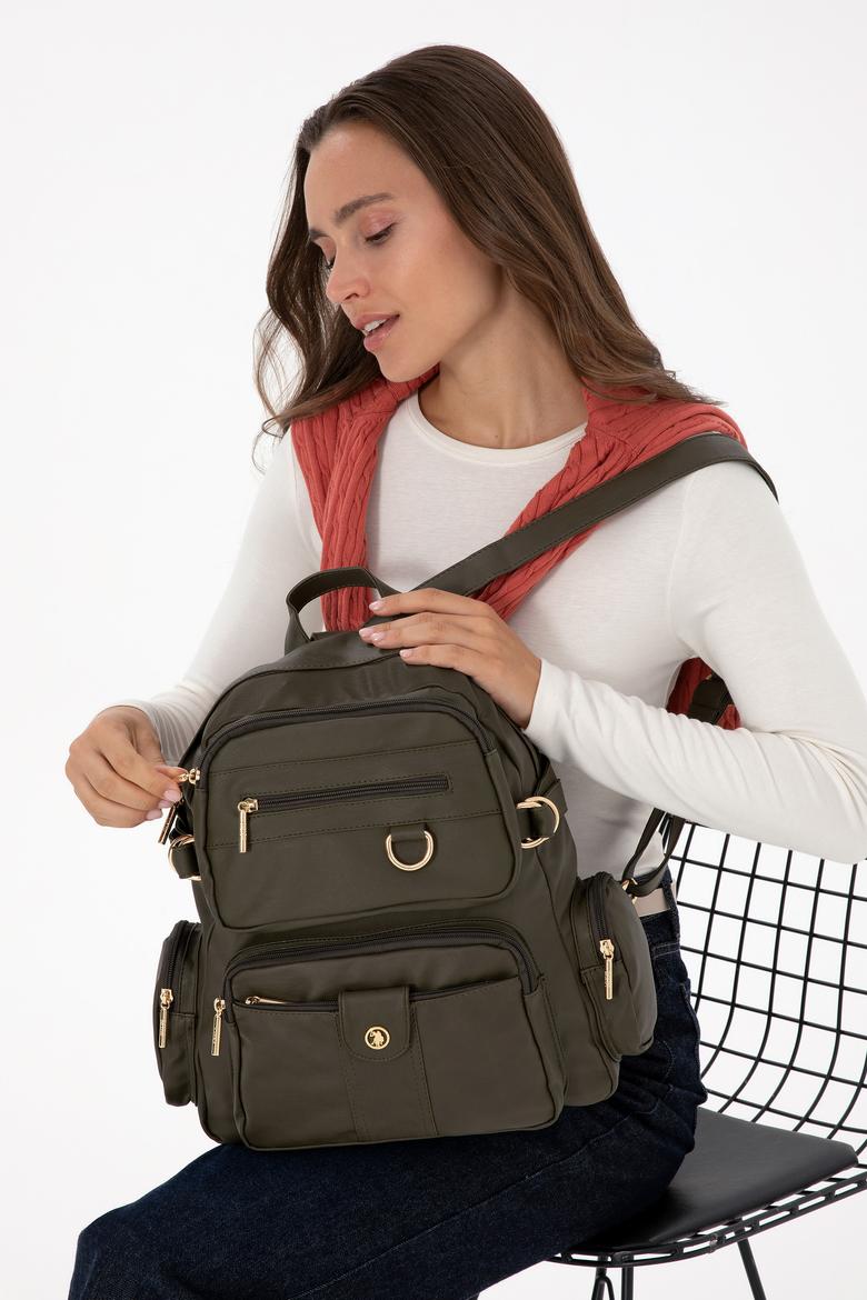 Kadın Haki Yumuşak Sırt Çantası
