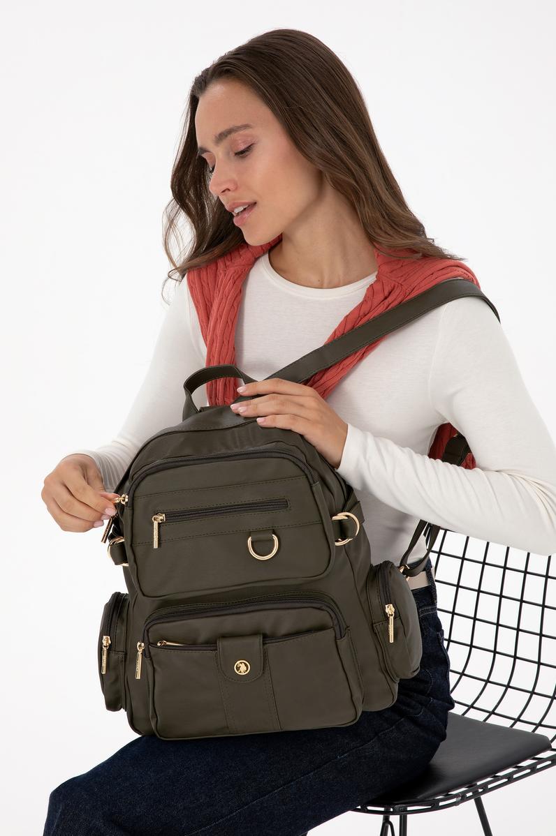 Kadın Haki Yumuşak Sırt Çantası