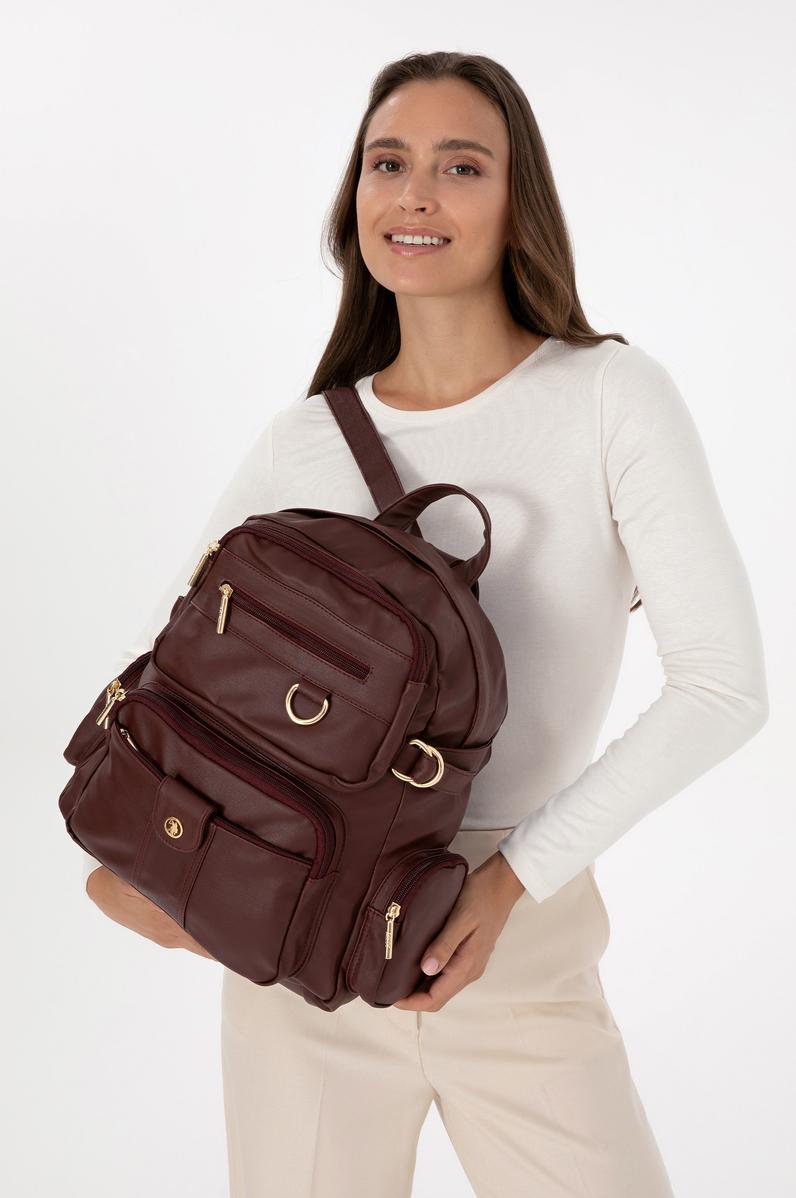 Kadın Bordo Yumuşak Sırt Çantası