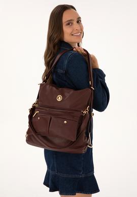 Kadın Bordo Yumuşak Sırt Ve Kol Çantası - 50317804002