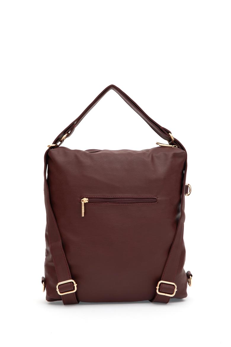 Kadın Bordo Yumuşak Sırt Ve Kol Çantası - 50317804002