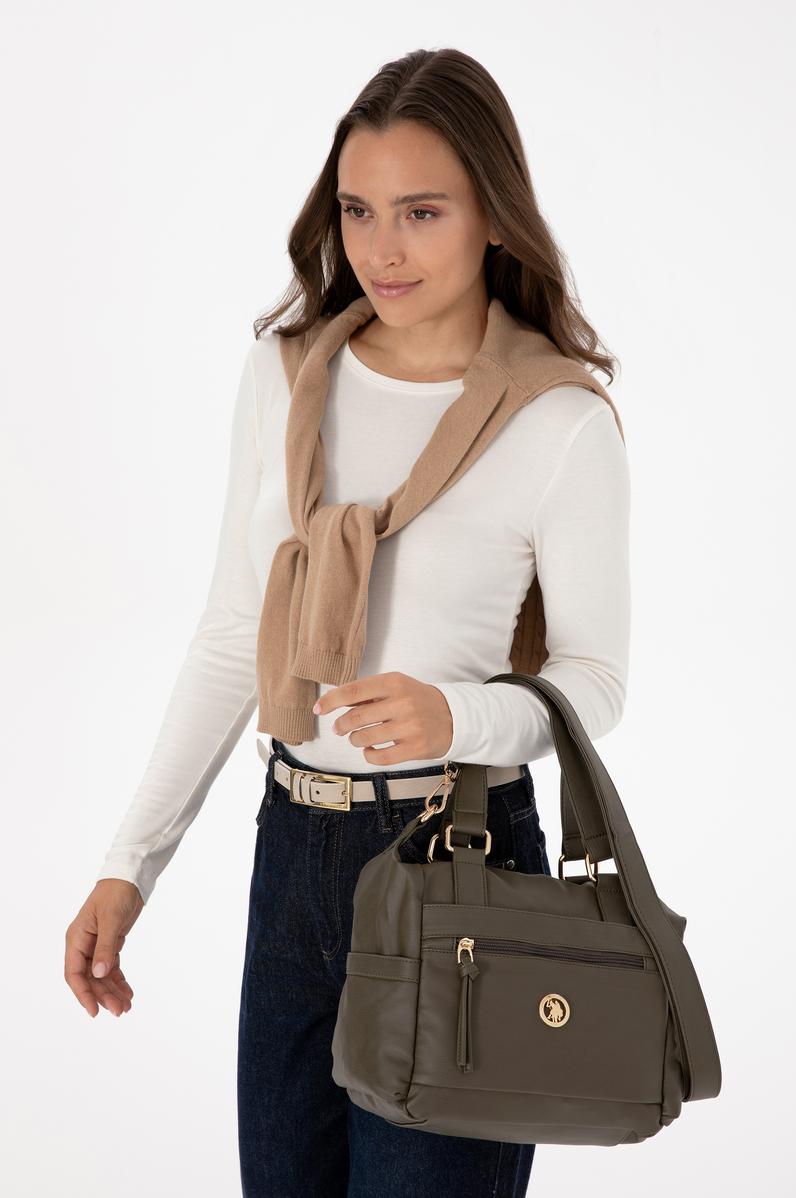 Kadın Haki Yumuşak Kol Çantası