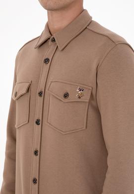 Erkek Camel Örme Gömlek - 50316673014