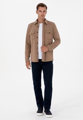 Erkek Camel Örme Gömlek - 50316673014