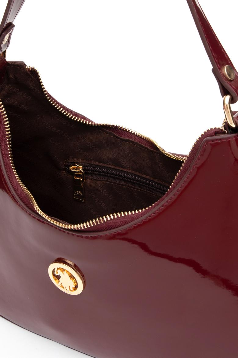 Kadın Bordo Rugan Kol Çantası - 50317815002