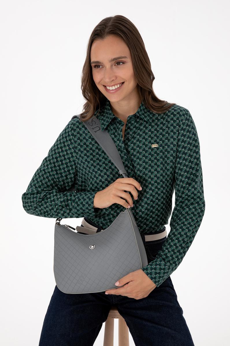 Kadın Gri Omuz Çantası