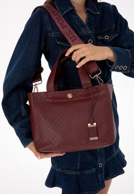 Kadın Bordo Kol Çantası - 50317799002