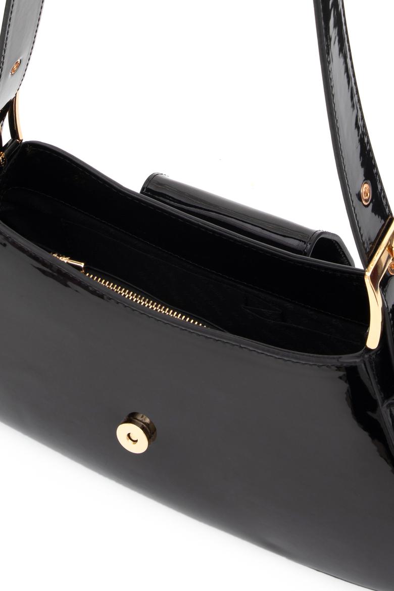 Kadın Siyah Rugan Kol Çantası - 50317835001