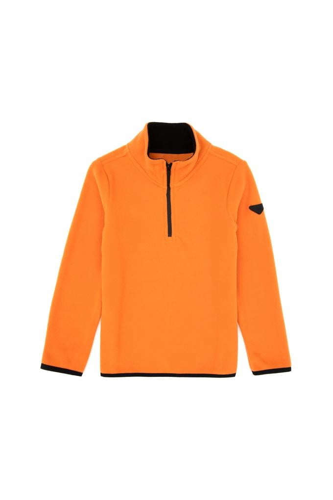 Erkek Çocuk Bakır Yarım Fermuarlı Sweatshirt