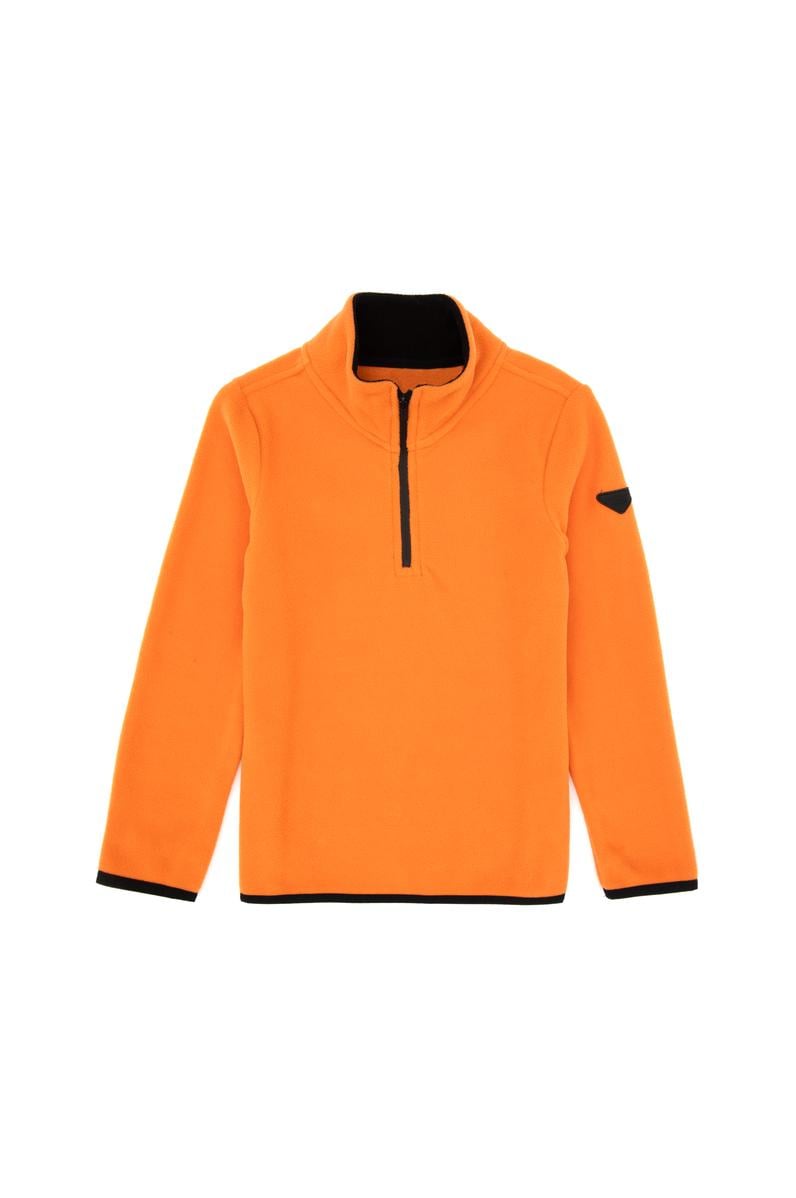 Erkek Çocuk Bakır Yarım Fermuarlı Sweatshirt