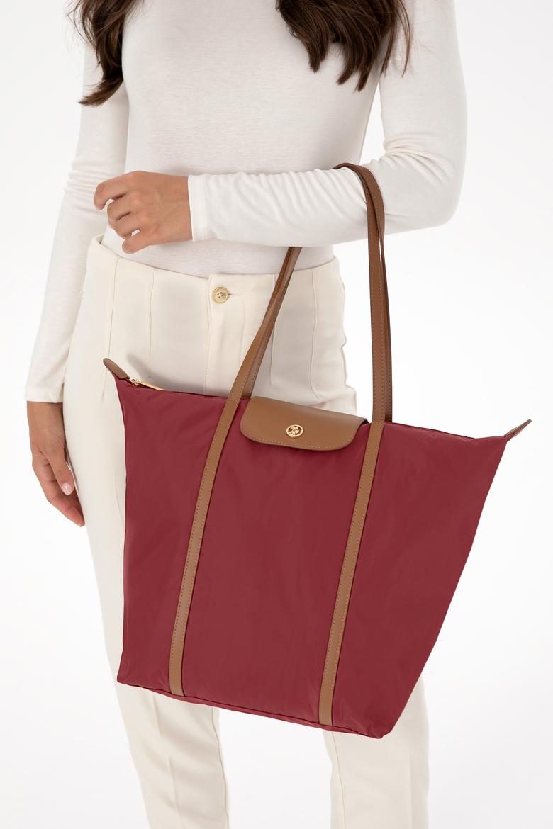 Kadın Bordo Kapitone Kol Çantası - 50317834003