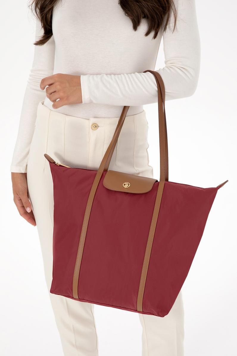 Kadın Bordo Kapitone Kol Çantası