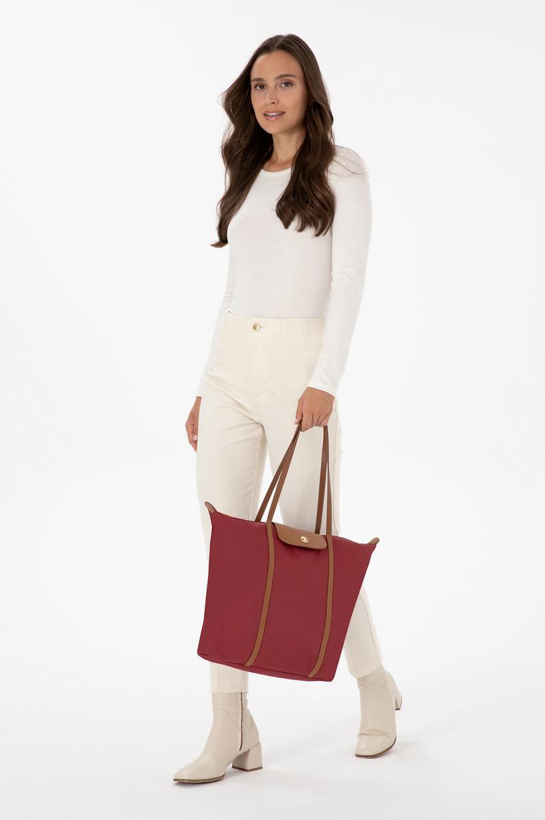 Kadın Bordo Kapitone Kol Çantası